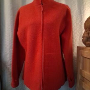 Eileen Fisher Bold Red Bomber Jacket